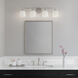 Norah 4 Light 32 inch Brushed Nickel Vanity Light Wall Light